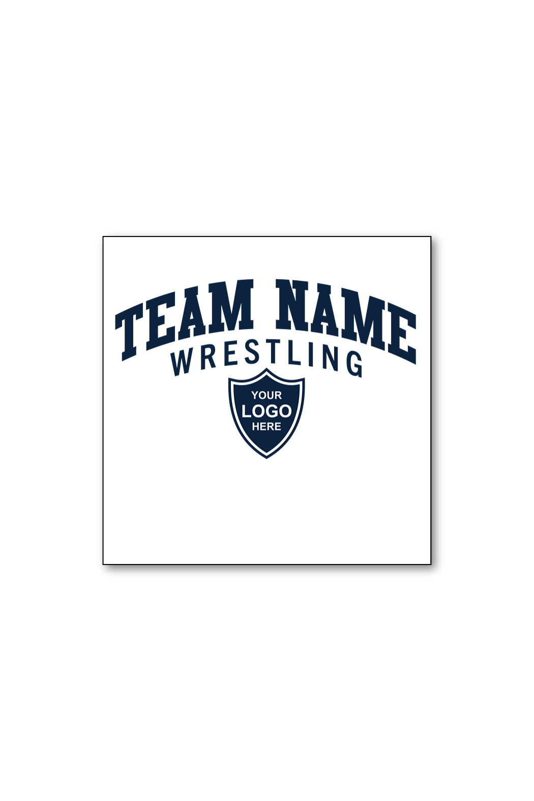 ⭐ Wrestling White Kiss-Cut Sticker